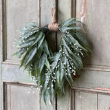 Hourglass Greens Mini Hanging Wreath | 11"