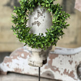 Lyric Boxwood Candle Ring | 4.5"