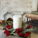 Garnet Grove Cedar Candle Ring | 4"