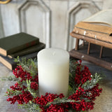 Garnet Grove Cedar Candle Ring | 6"