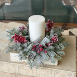 Snowspell Fir Candle Ring | 4"