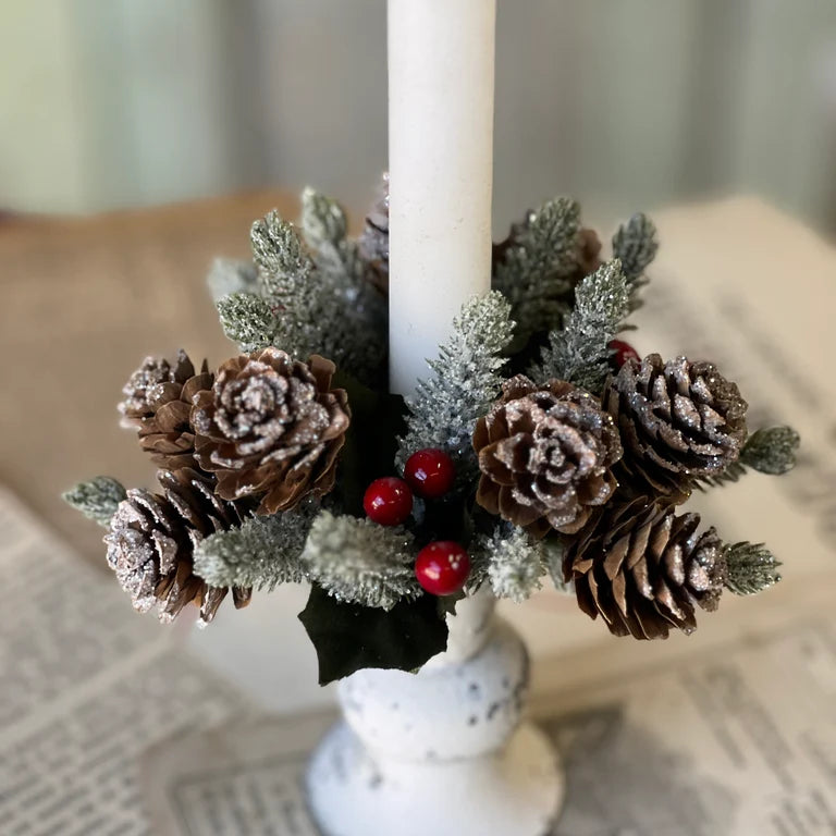 Icy Berries & Cone Candle Ring | 1"