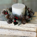 Icy Berries & Cone Candle Ring | 3"