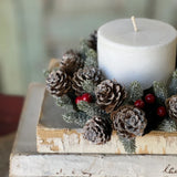 Icy Berries & Cone Candle Ring | 3"