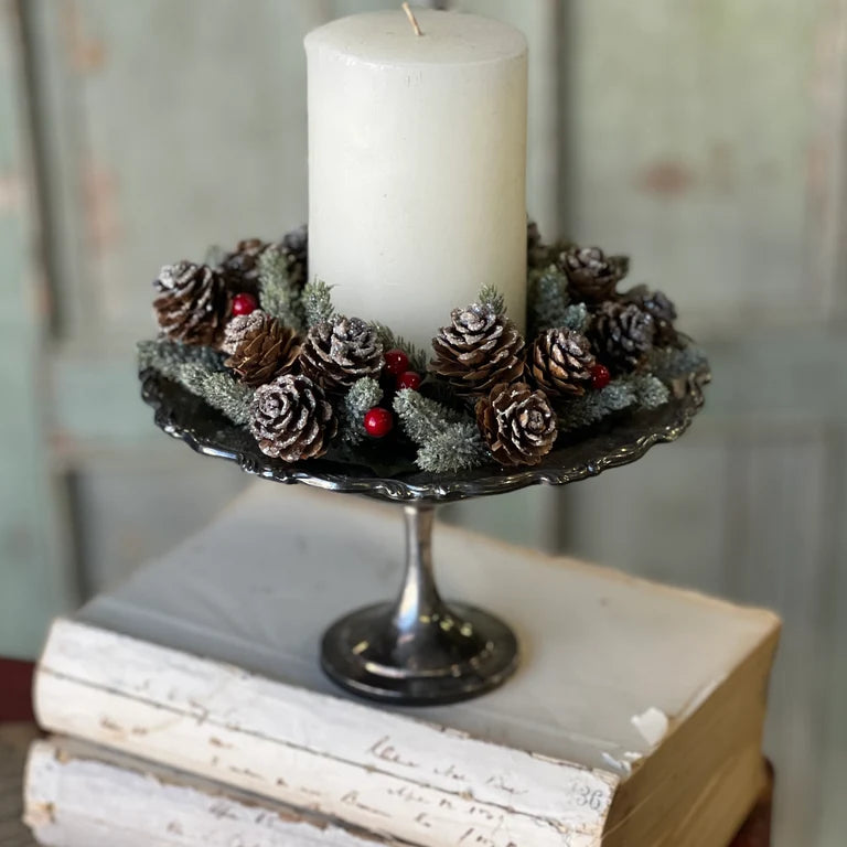 Icy Berries & Cone Candle Ring | 3"