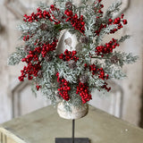Winterberry Charm Candle Ring | 4"