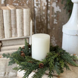 Crosswoods Juniper Candle Ring | 6.5"