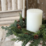 Crosswoods Juniper Candle Ring | 6.5"