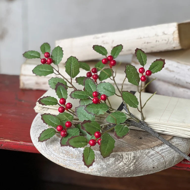 Holly Pick with Berries | 14"