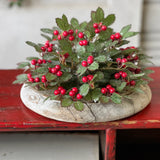Holly Half Sphere w/ Berry | 10"