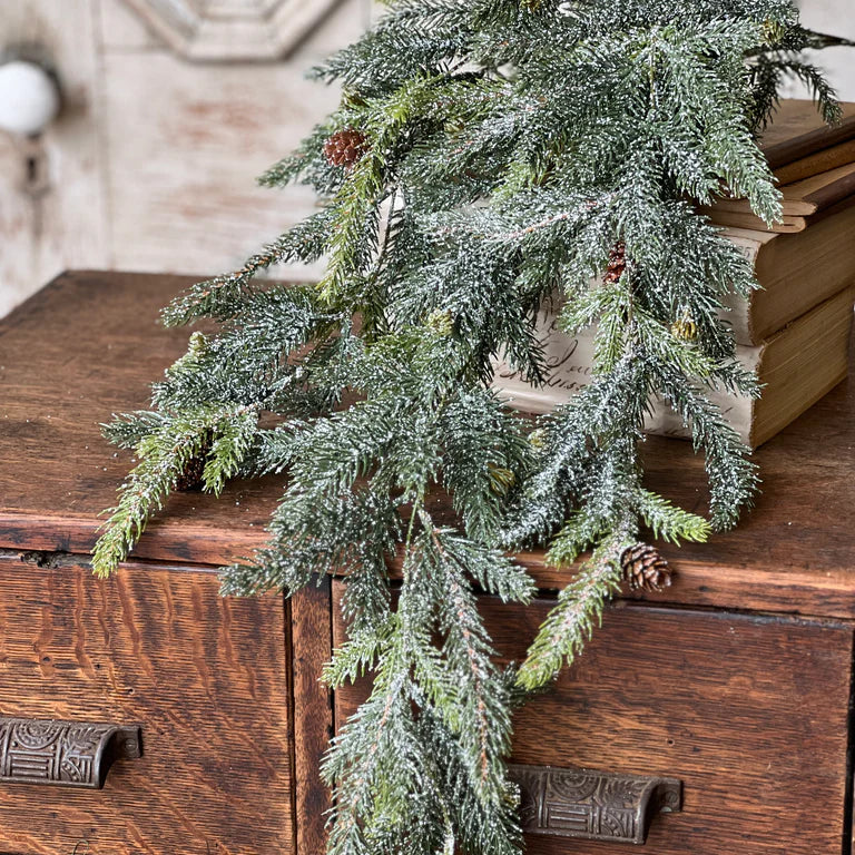 Frosted White Spruce Greenery