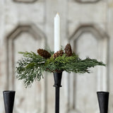 Advent Greens Candle Ring | 2"