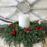 Emerald Celebration Candle Ring | 6"