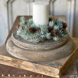 Pine Cone Pizzaz Candle Ring | 4"