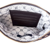 Emma Woven Clutch Wristlet - Black Checkered
