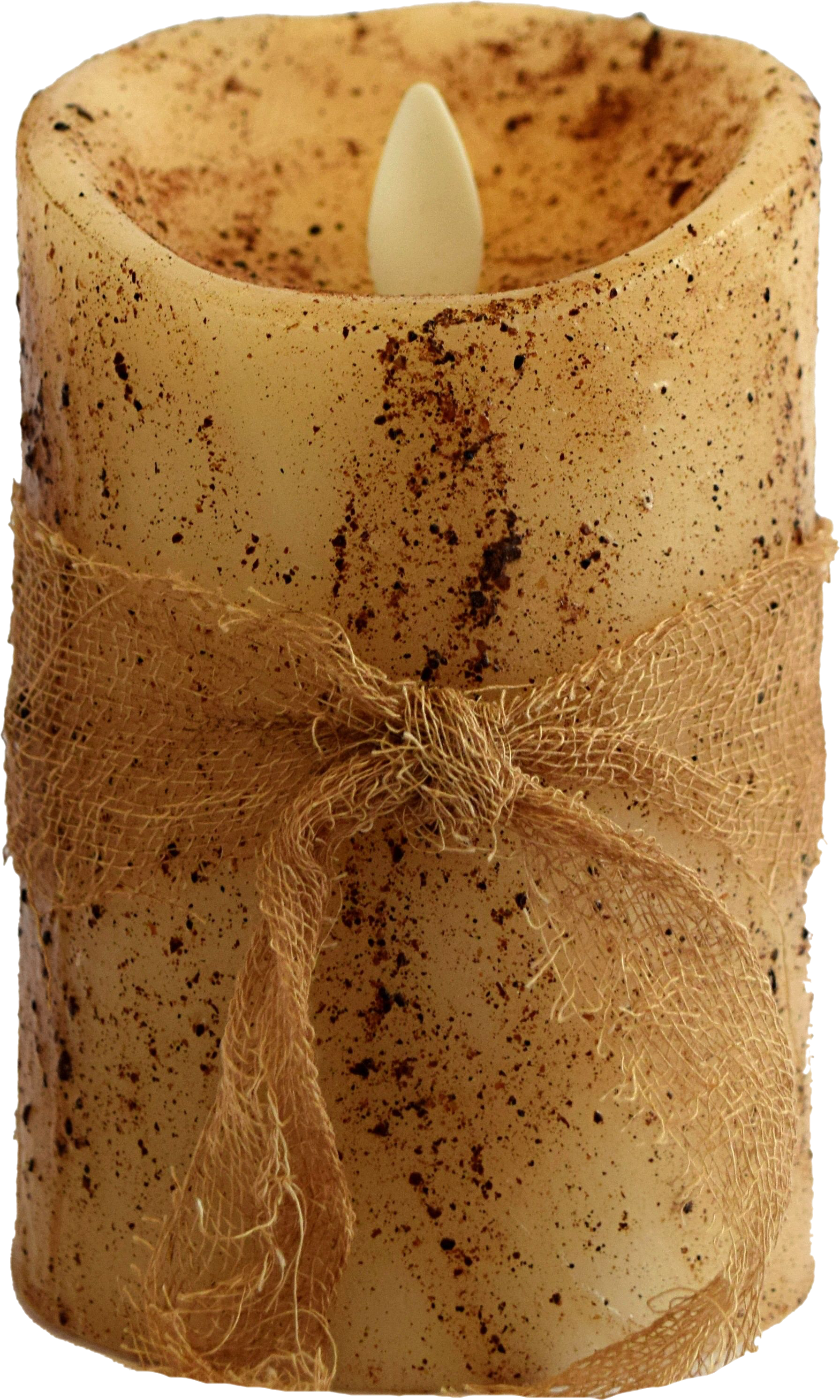 3x4.5 Primitive Moving Flame Candle Kaufmans Kountry Accents