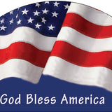 Americana Flag God Bless America - Outdoor Plaque