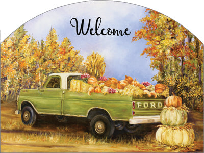 Autumn Truck - Outdoor Plaque