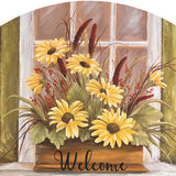 Autumn Window Box - Outdoor Plaque