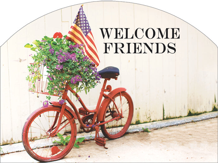 Bicycle Americana - Outdoor Plaque