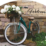 Bicycle By The Wall - Outdoor Plaque