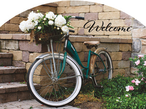 Bicycle By The Wall - Outdoor Plaque