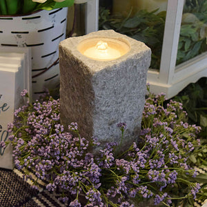 Square Water Fountain Candle