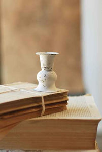 3" Alette Taper Candle Holder | Cream