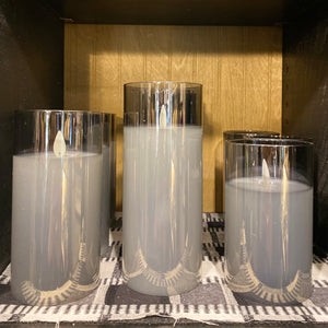 Glass Jar Moving Flame Candles