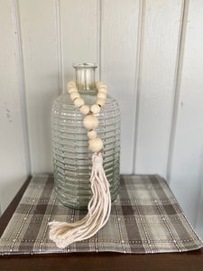 Beaded Loop with Tassel