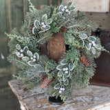 Iced Oxford Holly + Pine
